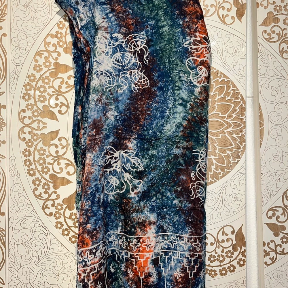 Colorful Tie-Dye scarf/ wrap